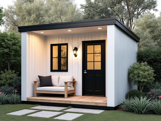 Modern Minimalistic Shed with Porch